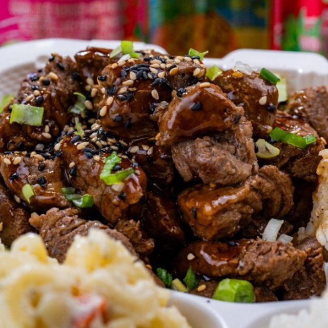 Teriyaki Steak.