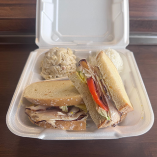 Turkey & Cheese Sandwich Plate Lunch